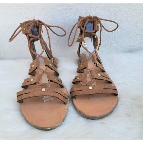 Dolce Vita Gladiator brown sandals wmns sz 8 - Picture 1 of 8